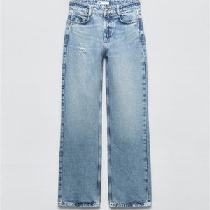 Zara Jeans Straight Cut High Rise